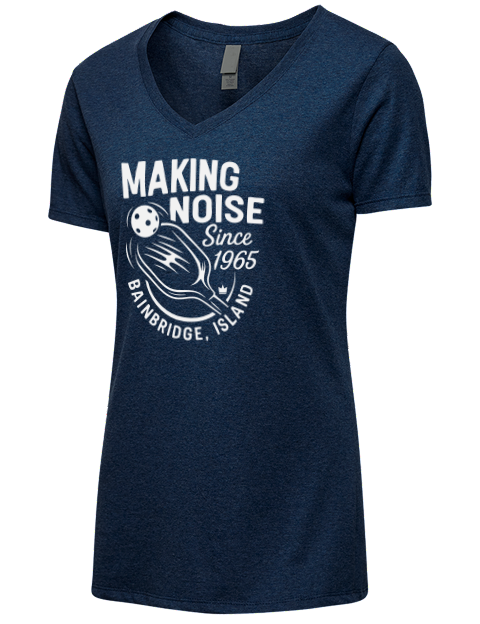 Since Pickleball Premium Ladies V-Neck T-Shirt | Swagsta