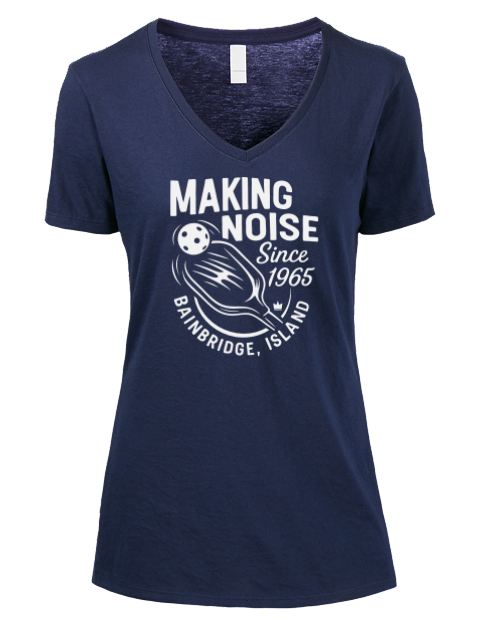 Since Pickleball Premium Ladies V-Neck T-Shirt | Swagsta