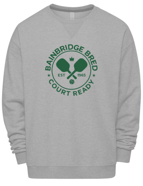 Court Ready Pickleball Premium Unisex Crewneck Sweatshirt | Swagsta