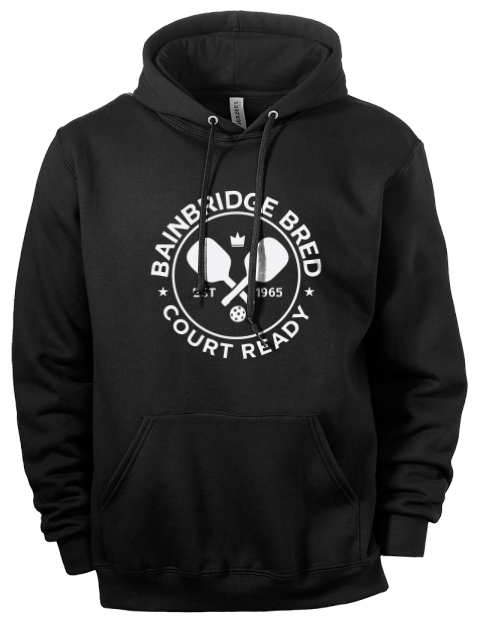 Bainbridge Bred Pickleball Eco Premium Unisex Hooded Sweatshirt | Swagsta