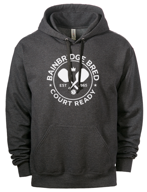 Bainbridge Bred Pickleball Eco Premium Unisex Hooded Sweatshirt | Swagsta