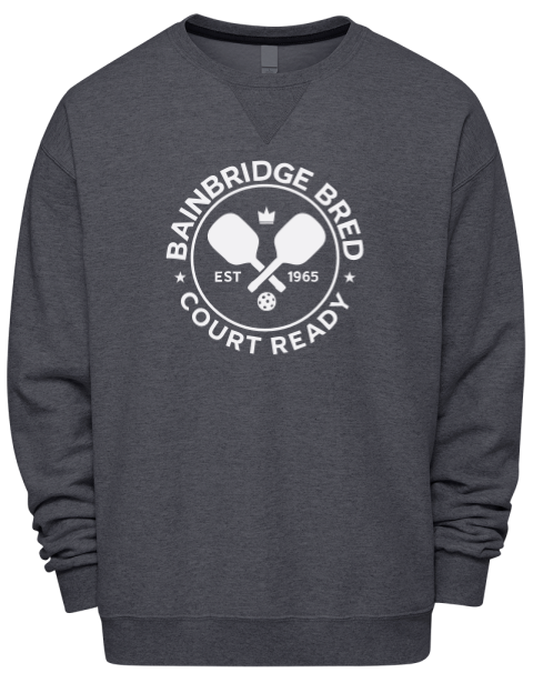 Bainbridge Bred Pickleball Premium Unisex Crewneck Sweatshirt | Swagsta