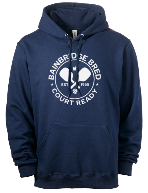 Bainbridge Bred Pickleball Eco Premium Unisex Hooded Sweatshirt | Swagsta