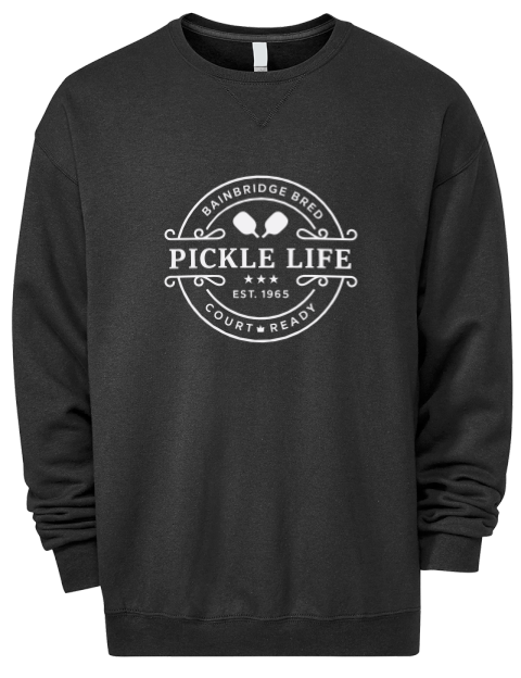 Bainbridge Life Pickleball Premium Unisex Crewneck Sweatshirt | Swagsta