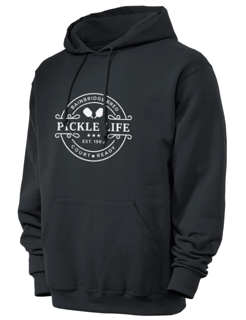 Bainbridge Life Pickleball Unisex Hooded Sweatshirt | Swagsta