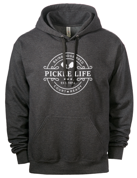 Bainbridge Life Pickleball Eco Premium Unisex Hooded Sweatshirt | Swagsta