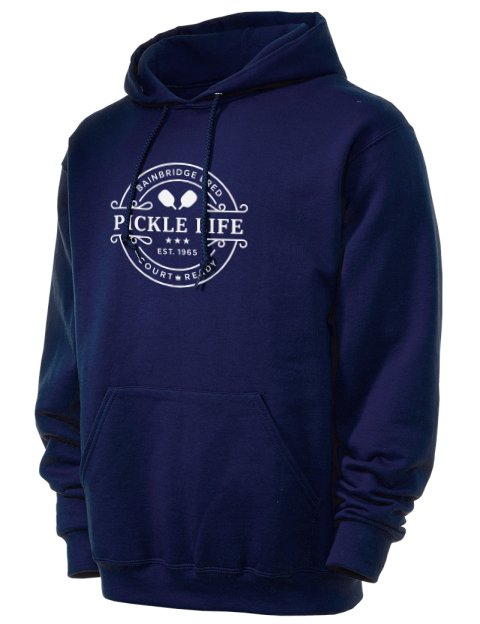 Bainbridge Life Pickleball Unisex Hooded Sweatshirt | Swagsta