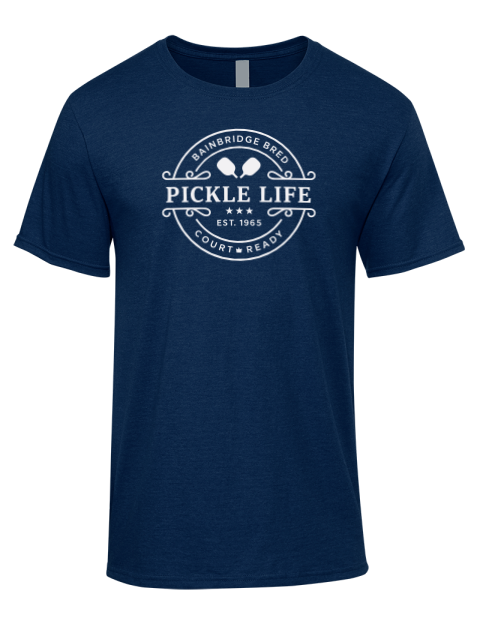 Bainbridge Life Pickleball Premium Ring-Spun Cotton Unisex T-Shirt | Swagsta