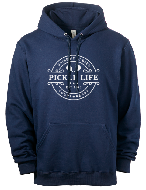 Bainbridge Life Pickleball Eco Premium Unisex Hooded Sweatshirt | Swagsta