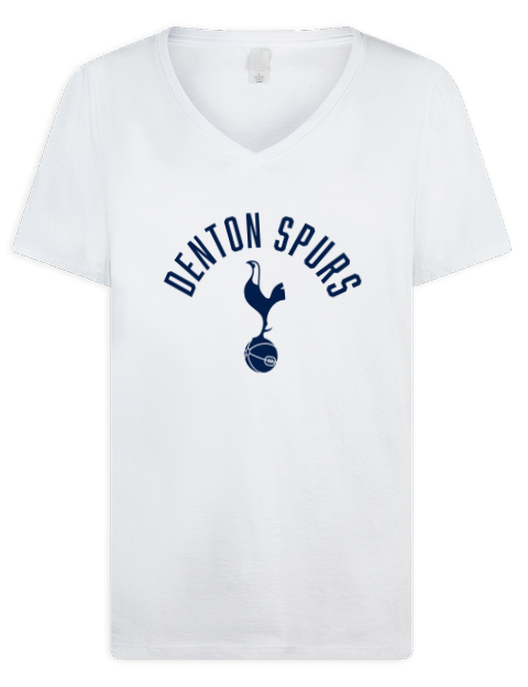 Classic Denton Spurs Premium Ladies V-Neck T-Shirt | Swagsta