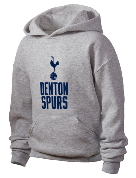 Stacked Denton Spurs Youth Hooded Sweatshirt | Swagsta