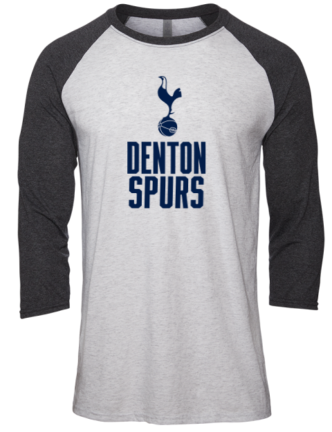 Stacked Denton Spurs Unisex Premium Three-Quarter Raglan T-Shirt | Swagsta