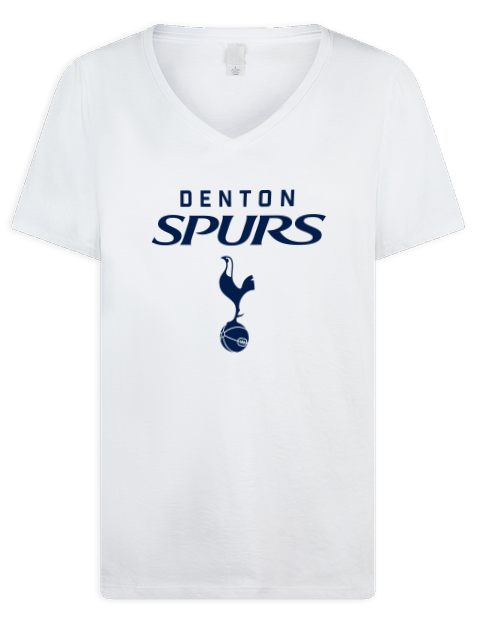 Classic Edition Denton Spurs Premium Ladies V-Neck T-Shirt | Swagsta