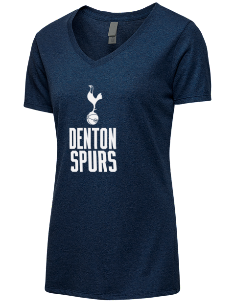 Full Stack Denton Spurs Premium Ladies V-Neck T-Shirt | Swagsta