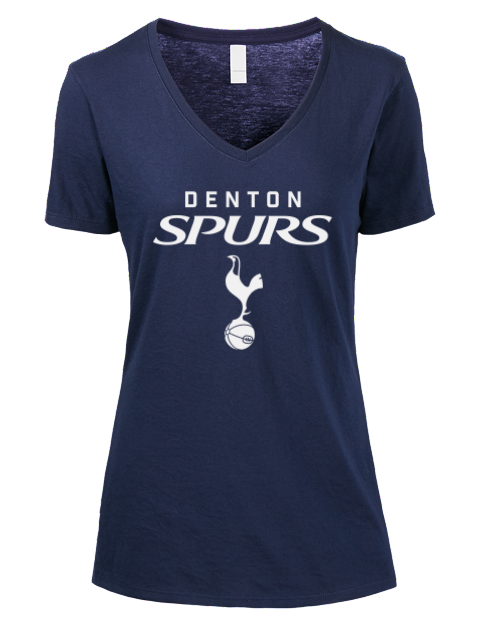 Special Edition Denton Spurs Premium Ladies V-Neck T-Shirt | Swagsta