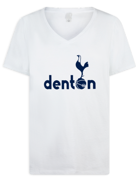 Local Club Denton Spurs Custom Premium Ladies V-Neck T-Shirt | Swagsta