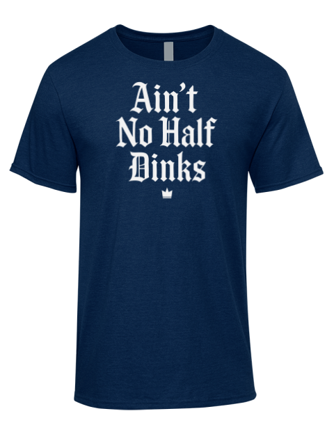 No Half Dinks Pickleball Premium Ring-Spun Cotton Unisex T-Shirt | Swagsta
