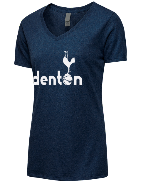 Local Club Denton Spurs Custom Premium Ladies V-Neck T-Shirt | Swagsta