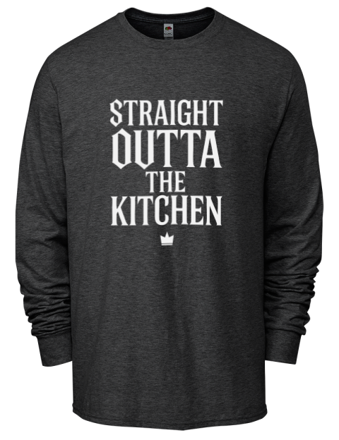 Straight Outta The Kitchen Pickleball Men's Long-Sleeve T-Shirt | Swagsta