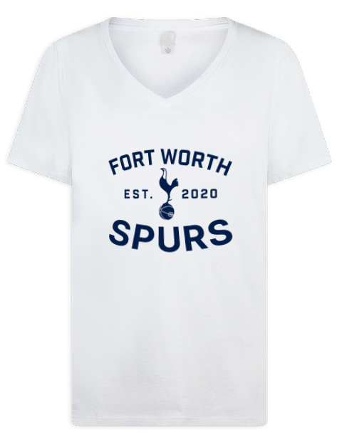 Fan Wear Fort Worth Spurs Premium Ladies V-Neck T-Shirt | Swagsta