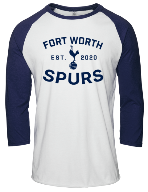 Fan Wear Fort Worth Spurs Unisex Premium Three-Quarter Raglan T-Shirt | Swagsta