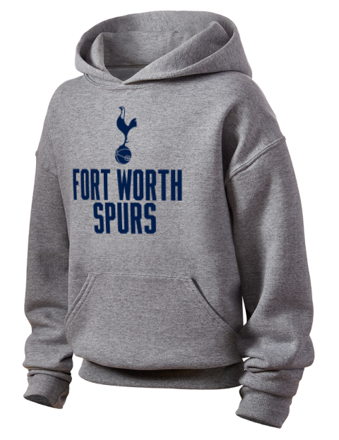 Stacked Fort Worth Spurs Youth Hooded Sweatshirt | Swagsta