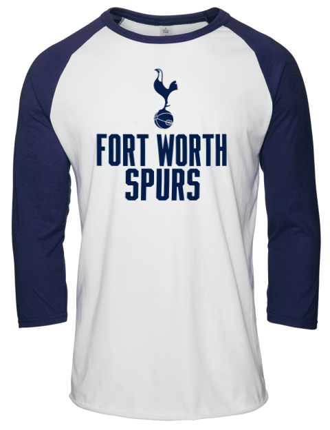 Stacked Fort Worth Spurs Unisex Premium Three-Quarter Raglan T-Shirt | Swagsta