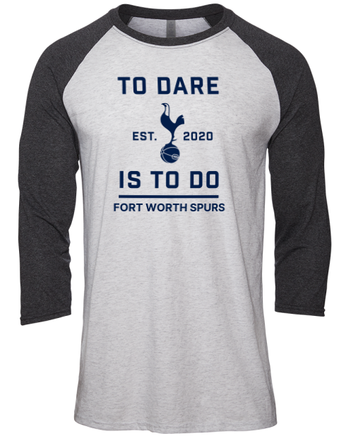 To Dare Fort Worth Spurs Unisex Premium Three-Quarter Raglan T-Shirt | Swagsta