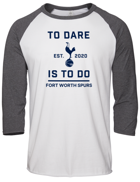 To Dare Fort Worth Spurs Unisex Premium Three-Quarter Raglan T-Shirt | Swagsta