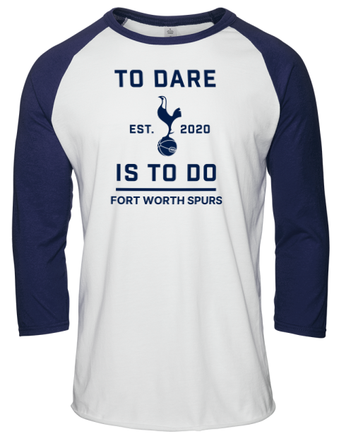 To Dare Fort Worth Spurs Unisex Premium Three-Quarter Raglan T-Shirt | Swagsta