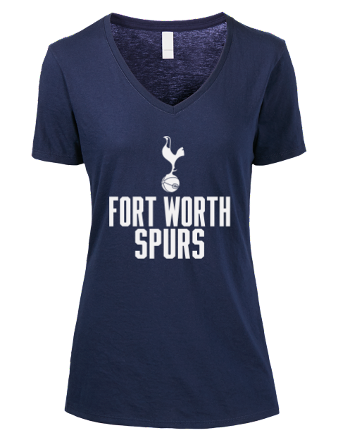 Full Stack Fort Worth Spurs Premium Ladies V-Neck T-Shirt | Swagsta