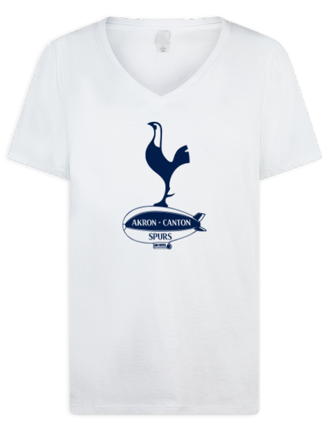 Local Club Akron Canton Spurs Custom Premium Ladies V-Neck T-Shirt | Swagsta