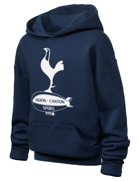 Local Club Dark Akron Canton Spurs Custom Youth Hooded Sweatshirt | Swagsta