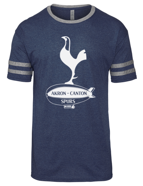 Local Club Dark Akron Canton Spurs Custom Men's Tri-Blend T-Shirt | Swagsta