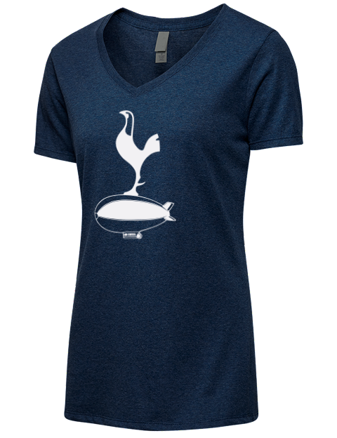 Club Dark Akron Canton Spurs Custom Premium Ladies V-Neck T-Shirt | Swagsta