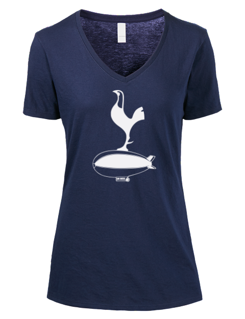 Club Dark Akron Canton Spurs Custom Premium Ladies V-Neck T-Shirt | Swagsta