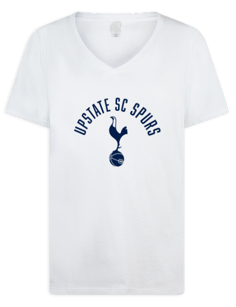 Classic Upstate SC Spurs Premium Ladies V-Neck T-Shirt | Swagsta