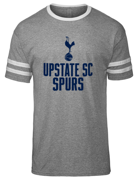 Stacked Upstate SC Spurs Men's Tri-Blend T-Shirt | Swagsta