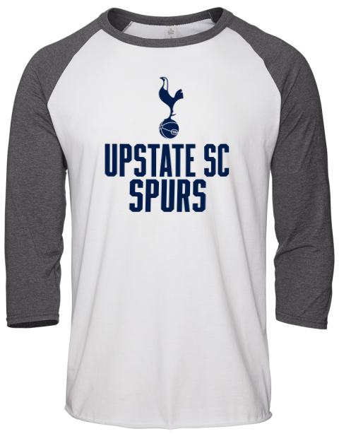 Stacked Upstate SC Spurs Unisex Premium Three-Quarter Raglan T-Shirt | Swagsta