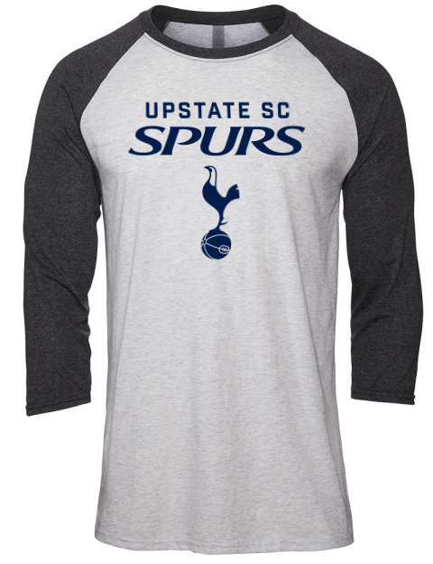 Classic Edition Upstate SC Spurs Unisex Premium Three-Quarter Raglan T-Shirt | Swagsta