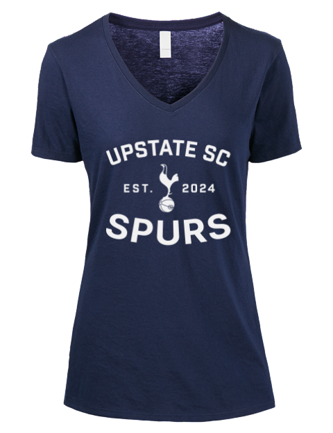 COYS Upstate SC Spurs Premium Ladies V-Neck T-Shirt | Swagsta