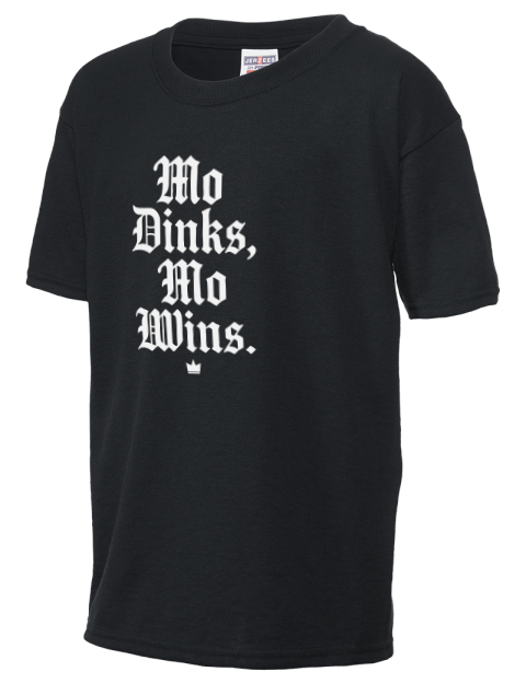 Mo Dinks Mo Wins Pickleball Youth T-Shirt | Swagsta