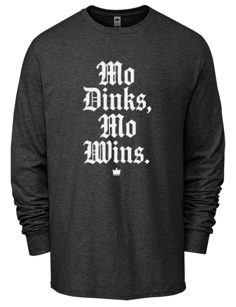 Mo Dinks Mo Wins Pickleball Men's Long-Sleeve T-Shirt | Swagsta