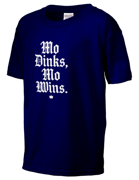 Mo Dinks Mo Wins Pickleball Youth T-Shirt | Swagsta