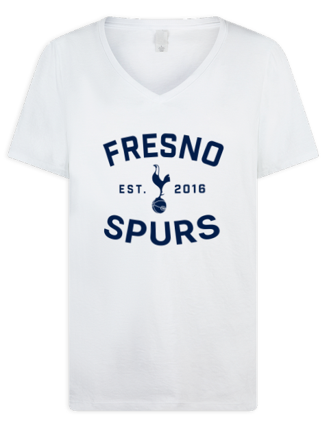 Fan Wear Fresno Spurs Premium Ladies V-Neck T-Shirt | Swagsta