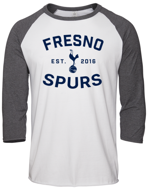 Fan Wear Fresno Spurs Unisex Premium Three-Quarter Raglan T-Shirt | Swagsta