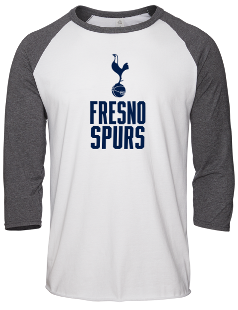 Stacked Fresno Spurs Unisex Premium Three-Quarter Raglan T-Shirt | Swagsta