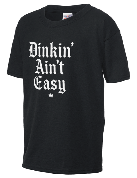 Dink'n Aint't Easy Pickleball Youth T-Shirt | Swagsta