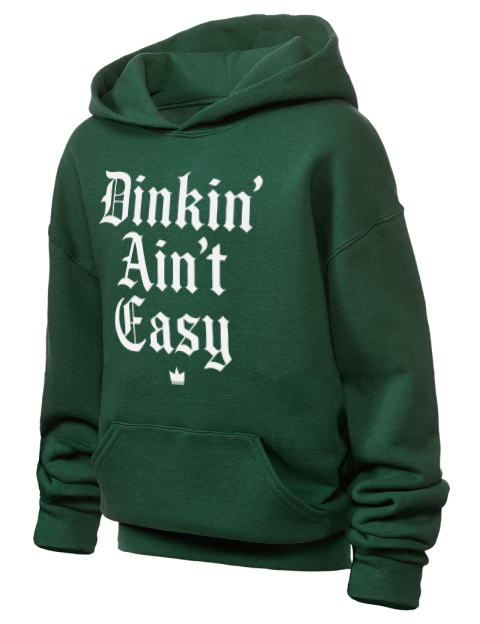 Dink'n Aint't Easy Pickleball Youth Hooded Sweatshirt | Swagsta