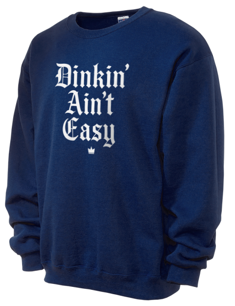 Dink'n Aint't Easy Pickleball Unisex Crewneck Sweatshirt | Swagsta